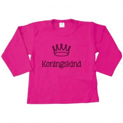 Lang shirt fuchsia koningskind